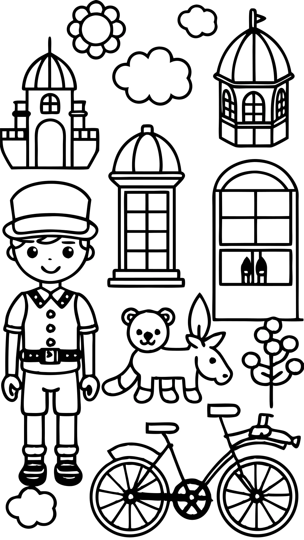 bobbies coloring pages